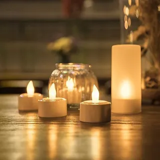 EXTSUD Vlamloze LED Kaarsen Met Laadstation 12 Stuks — miniatuur 5