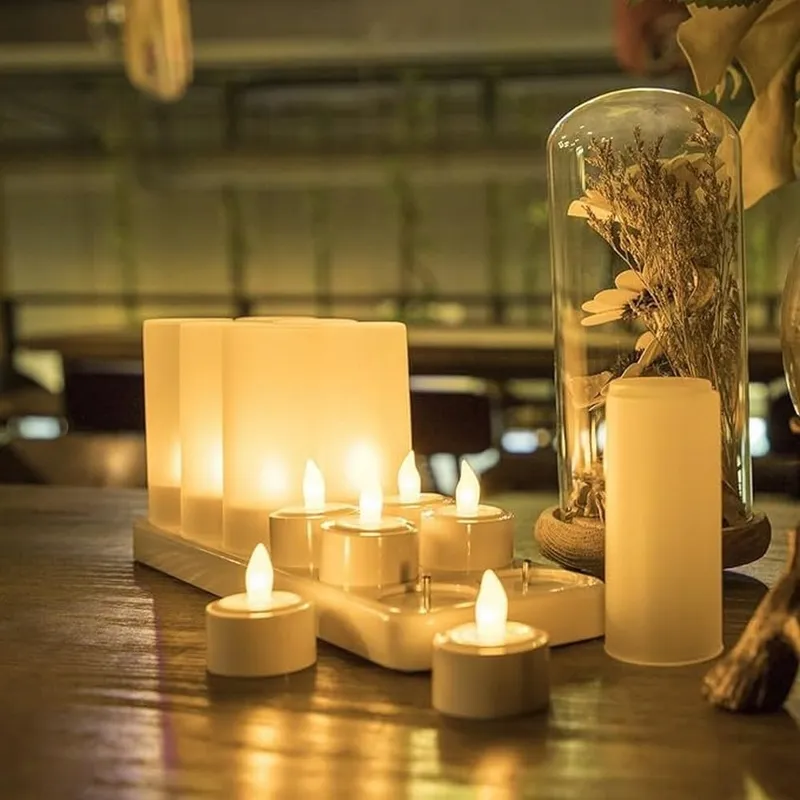 EXTSUD Vlamloze LED Kaarsen Met Laadstation 12 Stuks — foto 3
