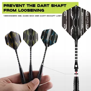 MAGERABBIT Plastic Darts Set 12 Stuks 16 Flights 50 Tips — miniatuur 3