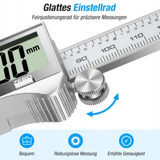 UEZNIRN Digitale Schuifmaat LCD Waterdicht Stofdicht Etui — miniatuur 4