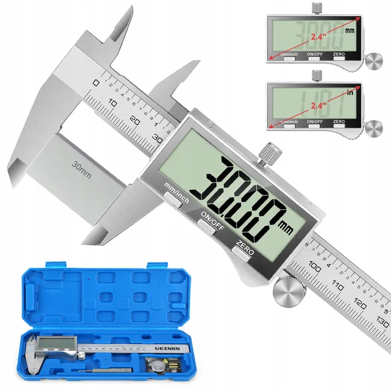 UEZNIRN Digitale Schuifmaat LCD Waterdicht Stofdicht Etui — foto 1
