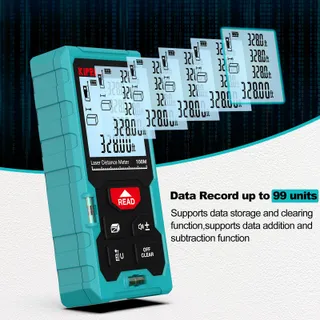 KIPRIM Laserafstandsmeter 100m Hoge Nauwkeurigheid LCD ft/m/in — miniatuur 4
