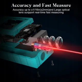 KIPRIM Laserafstandsmeter 100m Hoge Nauwkeurigheid LCD ft/m/in — miniatuur 5