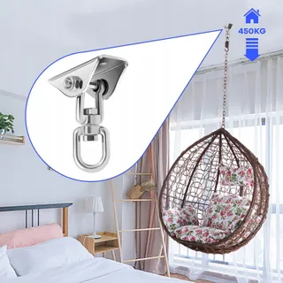 AWR OUTDOOR Draaihaak 360 450KG Roestvrij Staal Schommel Yoga — miniatuur 5