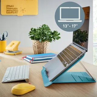 LEITZ Ergo Cosy Verstelbare Laptopstandaard 13-15 Inch Blauw — miniatuur 2