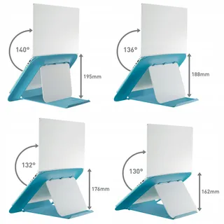 LEITZ Ergo Cosy Verstelbare Laptopstandaard 13-15 Inch Blauw — miniatuur 6