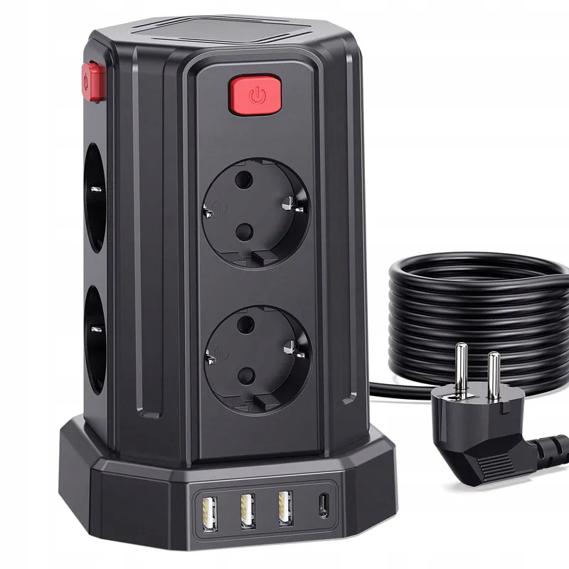 SAMERIVER Stekkerdoos Toren USB 13-in-1 — foto 2