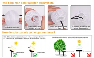 LEZONIC Waterdichte Solar Lichtketting Tuin 20 LED 6M — miniatuur 8