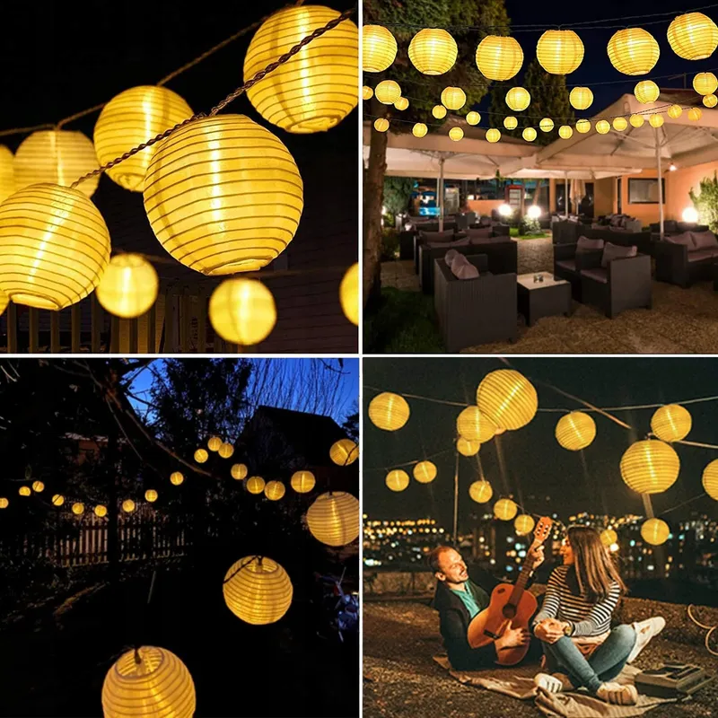 LEZONIC Waterdichte Solar Lichtketting Tuin 20 LED 6M — foto 4