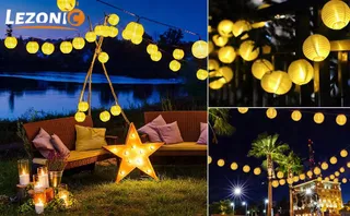 LEZONIC Waterdichte Solar Lichtketting Tuin 20 LED 6M — miniatuur 7