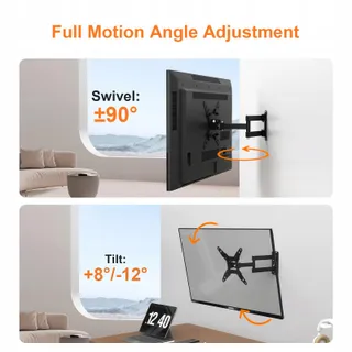 GRIFEMA TV Beugel 13-43 Inch 360 Verstelbaar tot 20kg VESA 200x200 — miniatuur 5