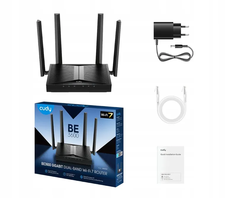 CUDY BE3600 WiFi 7 Gigabit Router Dualband MU-MIMO VPN Cloud App — foto 11