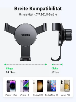 UGREEN Autohouder Ventilatierooster iPhone Galaxy — miniatuur 7