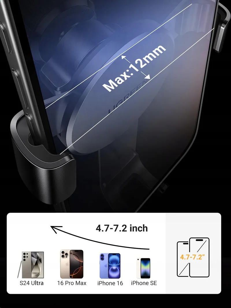 UGREEN Autohouder Ventilatierooster iPhone Galaxy — foto 5
