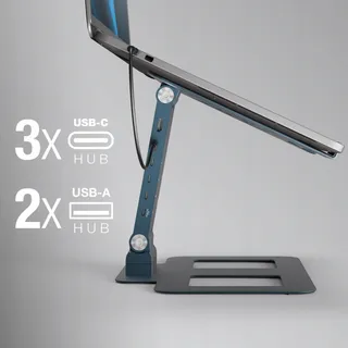 RELOOP Stand Hub Pro Aluminium Laptopstandaard Draaibaar — miniatuur 7