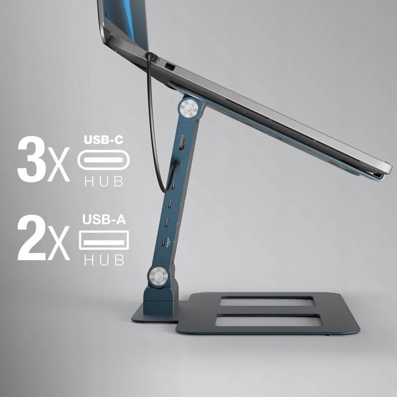 RELOOP Stand Hub Pro Aluminium Laptopstandaard Draaibaar — foto 7
