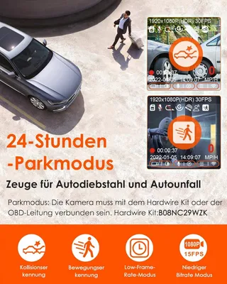 VANTRUE E1 Lite Mini Dashcam WiFi 1080P HDR GPS Nachtzicht — miniatuur 6