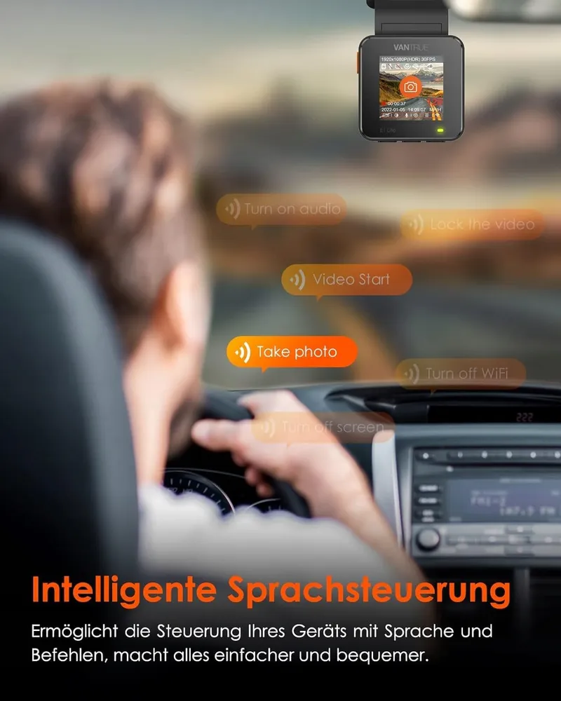 VANTRUE E1 Lite Mini Dashcam WiFi 1080P HDR GPS Nachtzicht — foto 5
