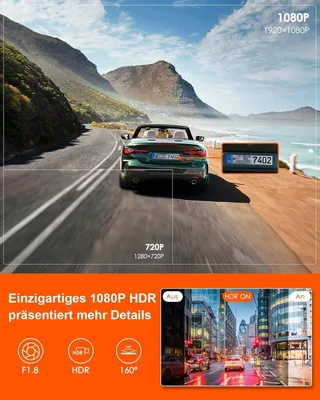 VANTRUE E1 Lite Mini Dashcam WiFi 1080P HDR GPS Nachtzicht — miniatuur 3