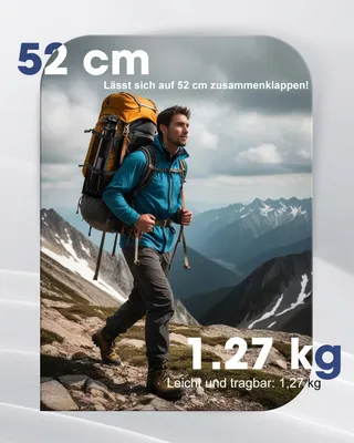 POLAM-FOTO Statief Aluminium 188cm Camera Telefoon Grijs — miniatuur 4