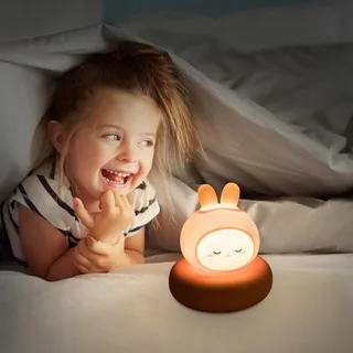 ANNMORE Nachtlampje Kinderen Batterij Konijn Kinderkamer — miniatuur 6