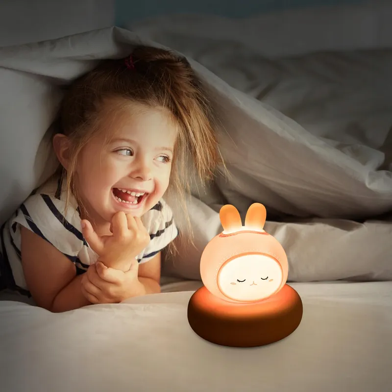 ANNMORE Nachtlampje Kinderen Batterij Konijn Kinderkamer — foto 6