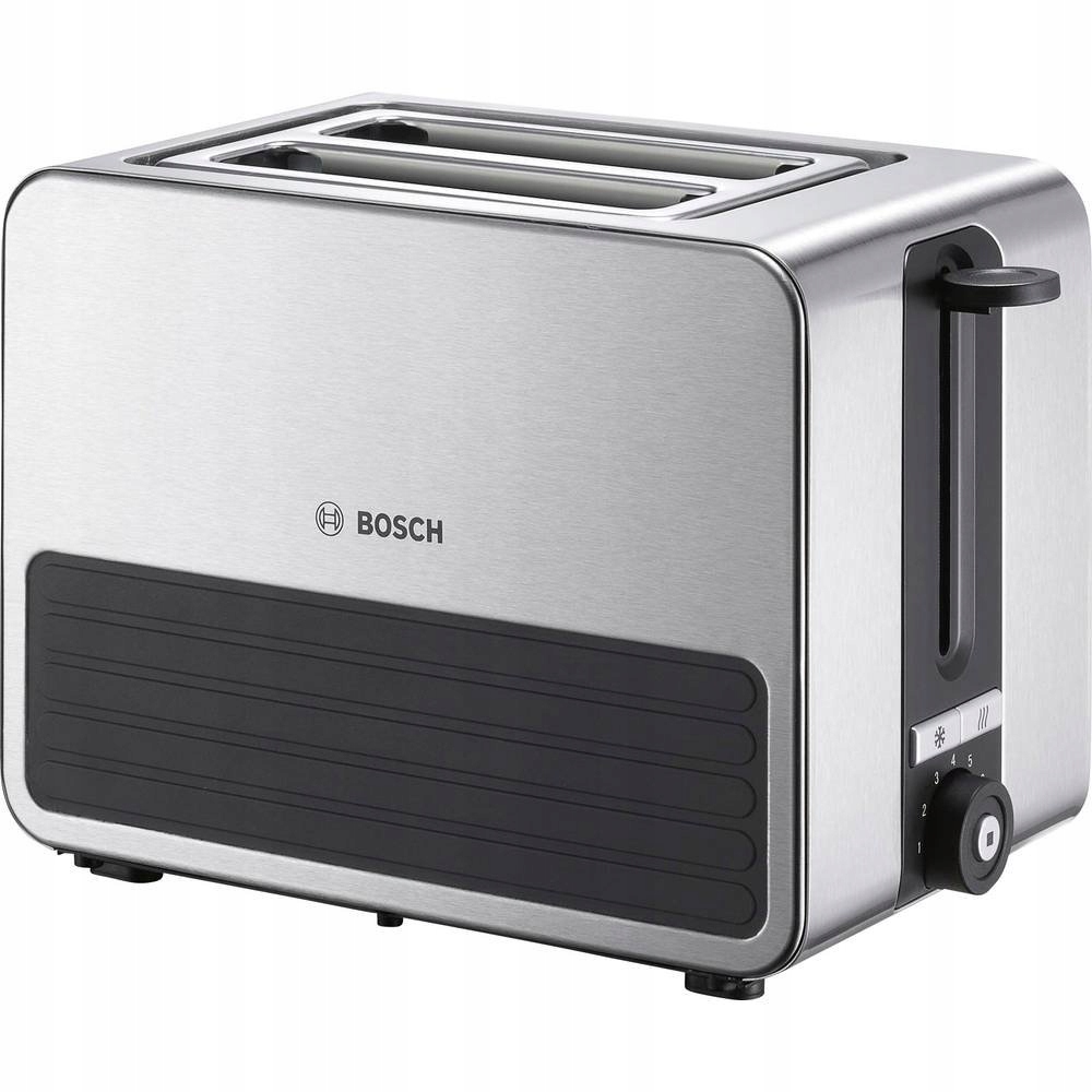 BOSCH Compacte Broodrooster 1050W Ontdooifunctie Zwart Grijs