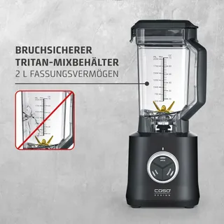 CASO PowerBlender B 2000 30000rpm Tritan BPA-Vrij 8 Messen Zwart — miniatuur 5