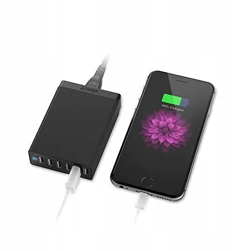 ANKER PowerPort 6 Oplader 60W 6-Poorts USB-C Zwart — foto 3