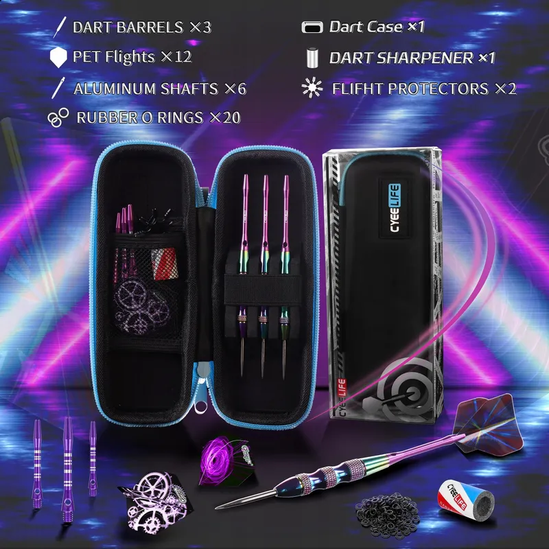 CYEE LIFE Stalen Dartset 22g 3-delig met Accessoires — foto 7
