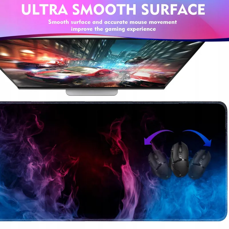 GIECY Gaming Muismat XXL 800x300mm Antislip Bureaumat — foto 3