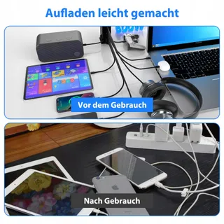 USB-C Oplader 600W 8-Poorts PD 3.0 Snelladen — miniatuur 5