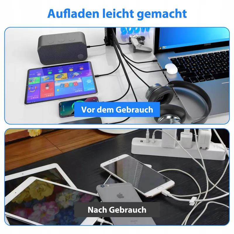 USB-C Oplader 600W 8-Poorts PD 3.0 Snelladen — foto 5