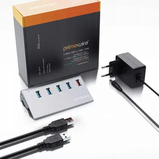CSL 5-Poorts USB 3.2 Hub Actief Voeding USB Kabel MacBook Laptop — miniatuur 6