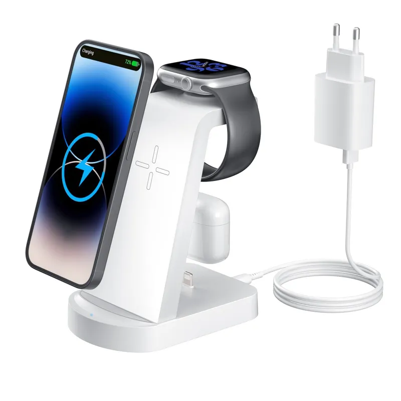 INNISTO Draadloze Oplader 3-in-1 iPhone Apple Watch AirPods — foto 7