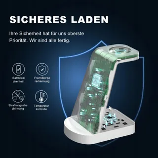 INNISTO Draadloze Oplader 3-in-1 iPhone Apple Watch AirPods — miniatuur 5