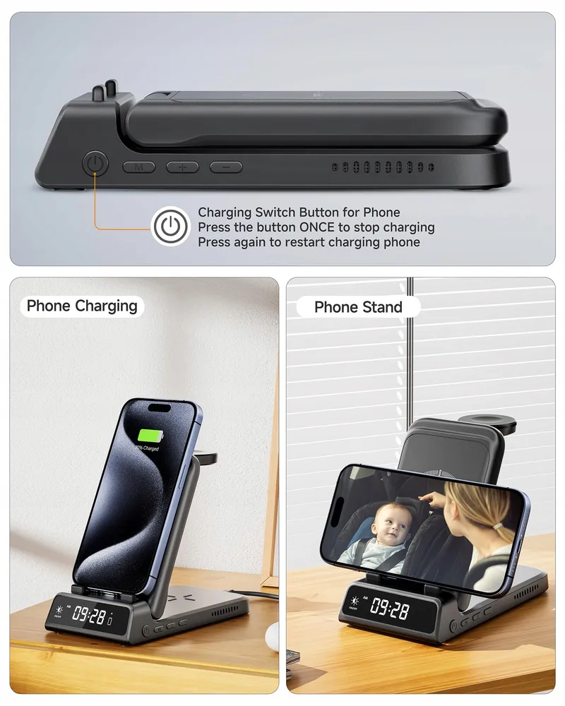 SWANSCOUT Draadloze Oplaadstation 3-in-1 Draagbaar — foto 6