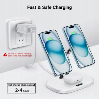 SWANSCOUT Inductief Laadstation iPhone AirPods MagSafe 2 Telefoons — miniatuur 5