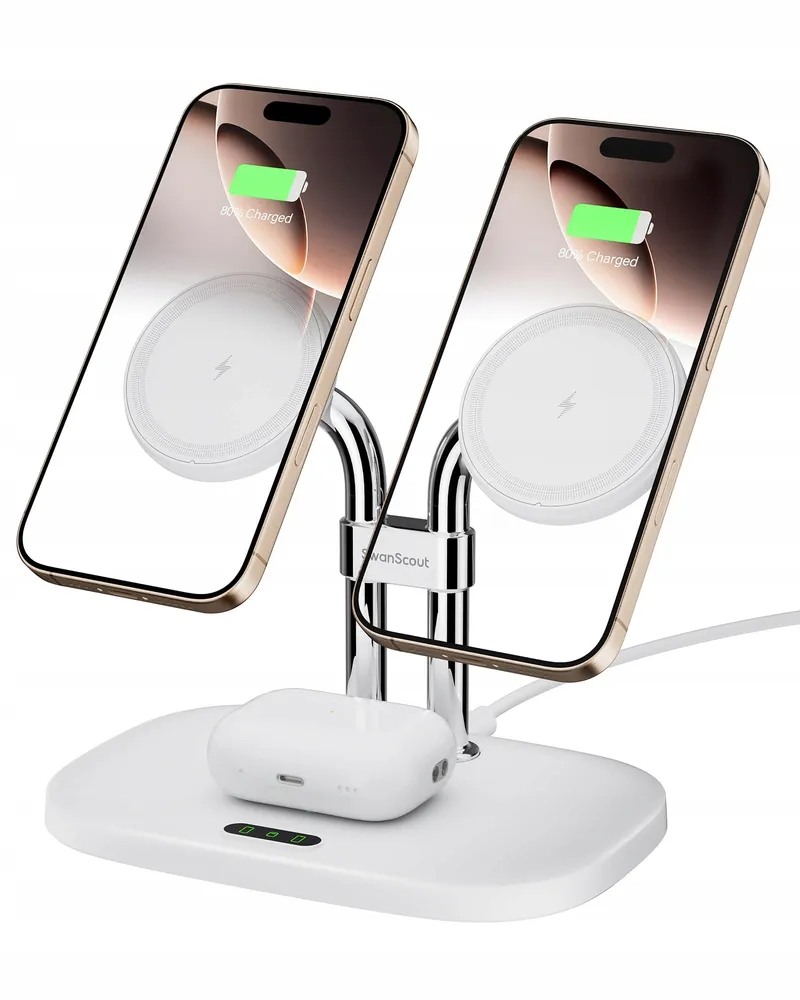 SWANSCOUT Inductief Laadstation iPhone AirPods MagSafe 2 Telefoons — foto 1
