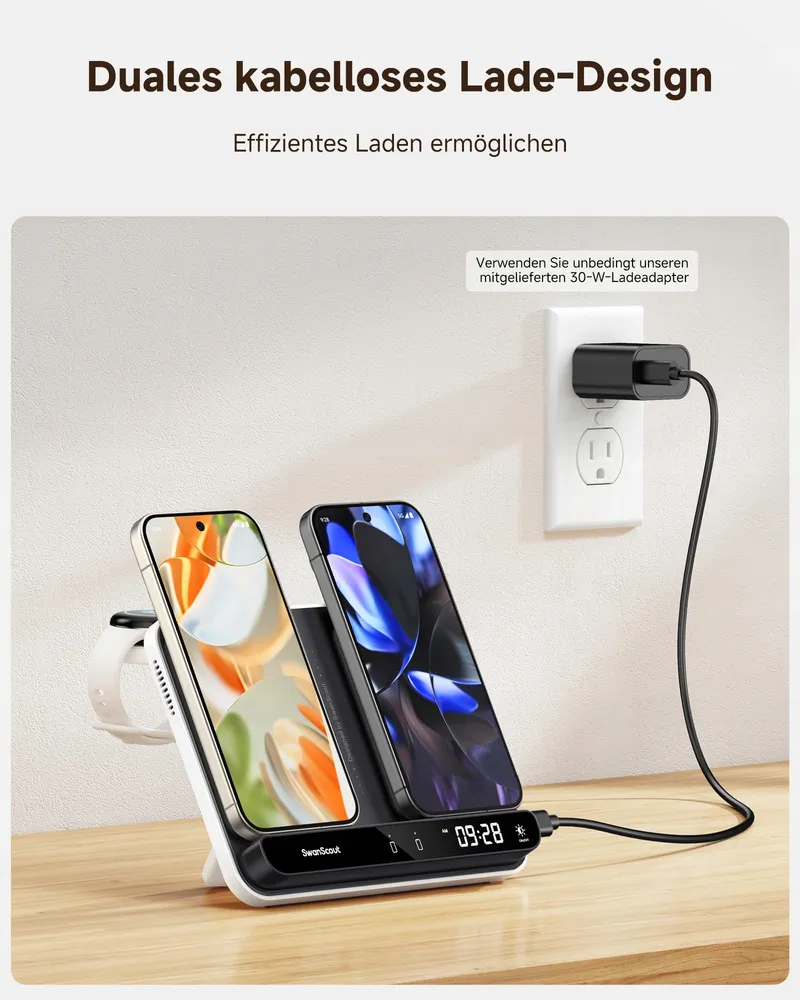 SWANSCOUT Laadstation Voor Pixel Watch 3/2 Fitbit Versa 4/3 Sense 2 — foto 3