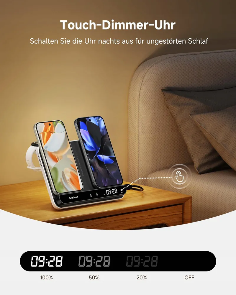 SWANSCOUT Laadstation Voor Pixel Watch 3/2 Fitbit Versa 4/3 Sense 2 — foto 5