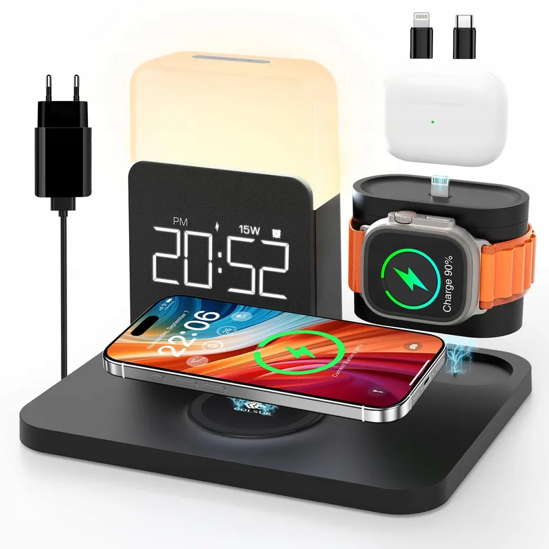COLSUR Laadstation 3-in-1 Apple Watch iPhone AirPods Lampje — foto 1
