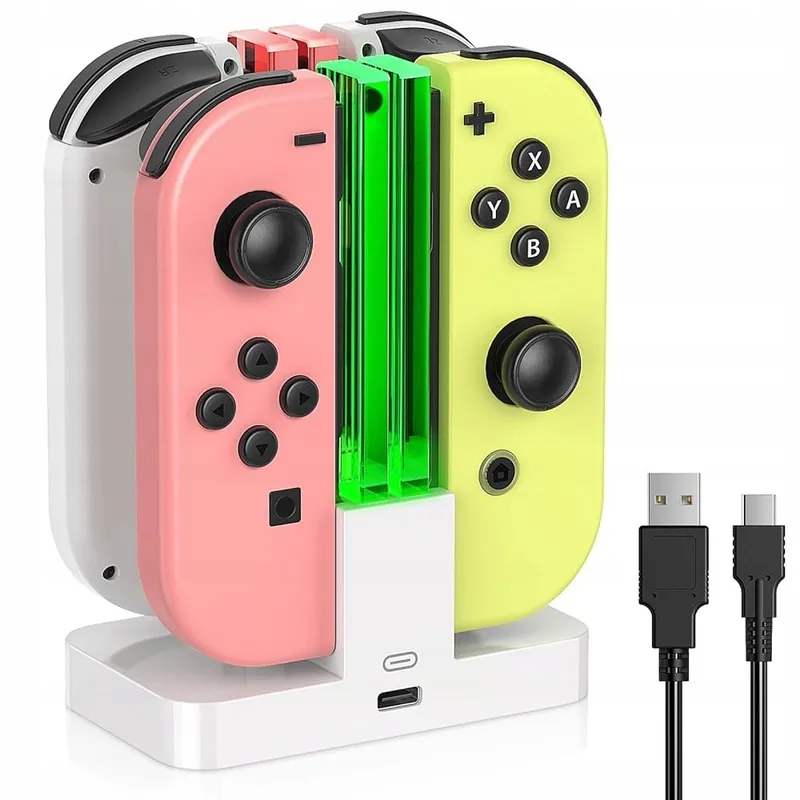 FASTSNAIL Oplaadstation Switch Controller OLED JoyCon Wit — foto 1