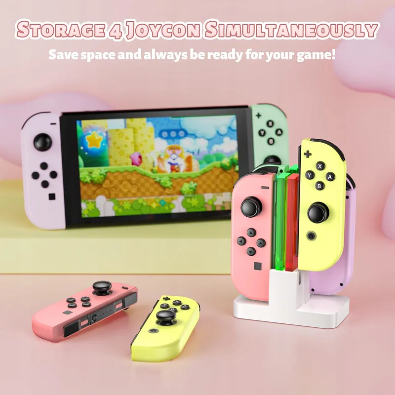 FASTSNAIL Oplaadstation Switch Controller OLED JoyCon Wit — foto 3