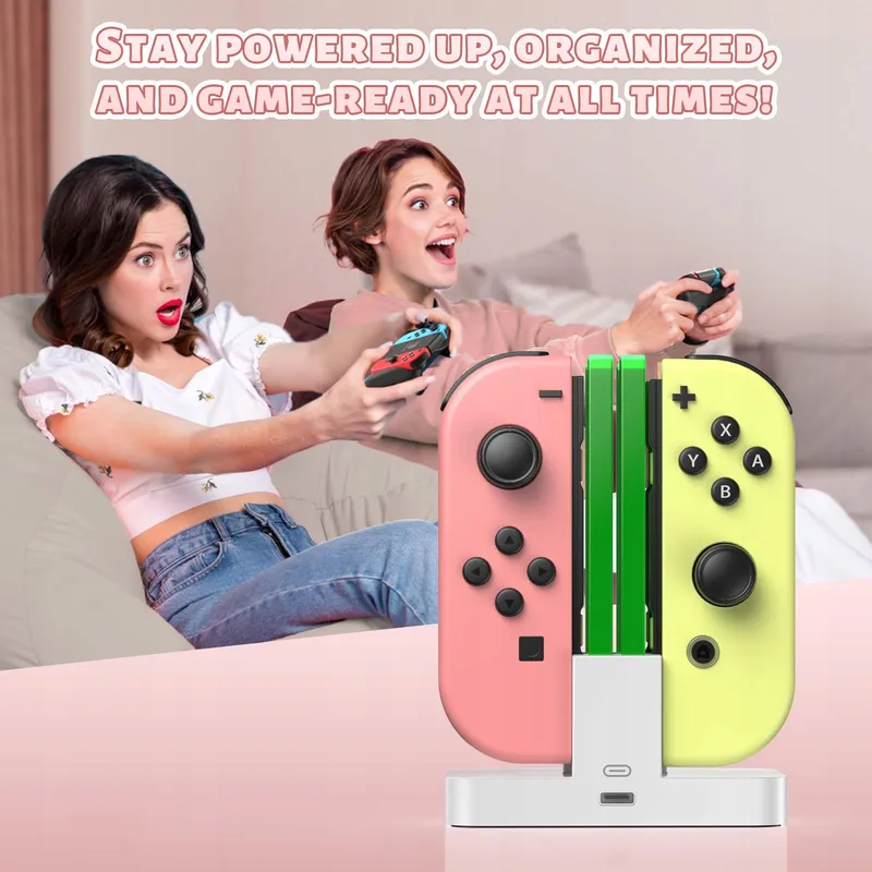 FASTSNAIL Oplaadstation Switch Controller OLED JoyCon Wit — foto 6