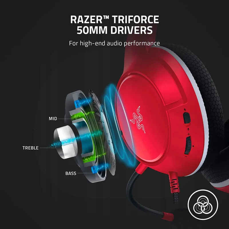 RAZER Kaira X Bekabelde Gaming Headset Xbox Series X S Rood — foto 2