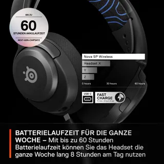 STEELSERIES Arctis Nova 5P Gaming Headset PS5 60H BT — miniatuur 5