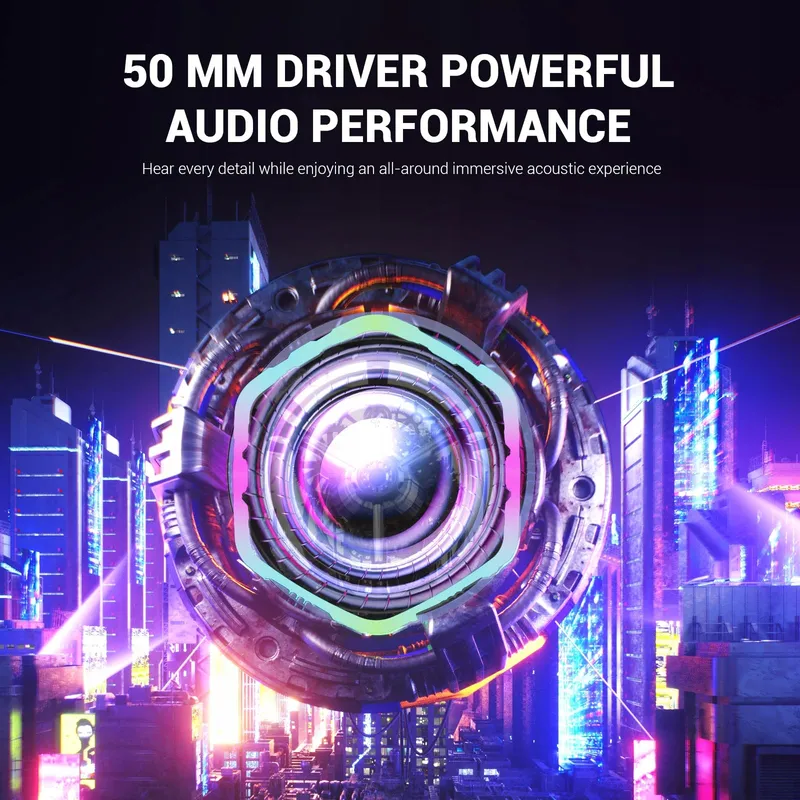 EKSA E1000V2 Gaming Headset USB-C USB-A Mic 7.1 RGB PC PS4 PS5 — foto 3
