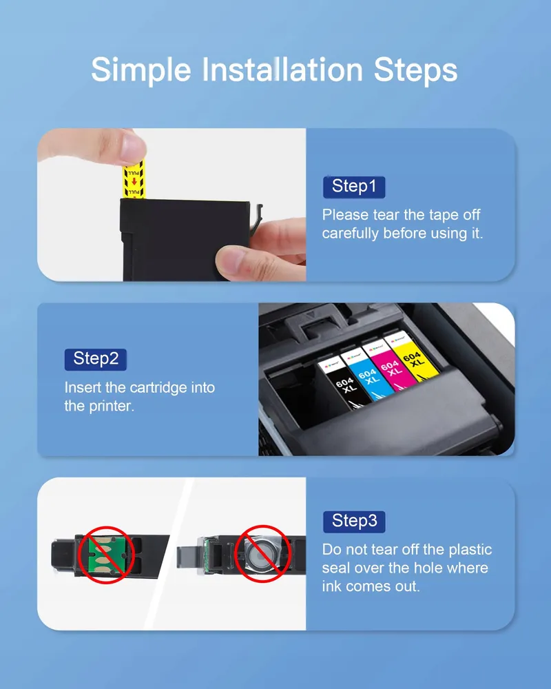 GPC IMAGE Inktcartridges 604XL Epson XP 3200 4200 WF 2930 — foto 4