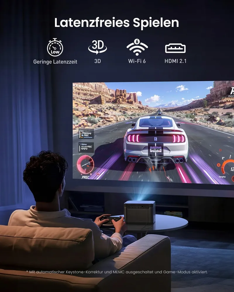 DANGBEI DBOX02 4K Projector HDR10+ 2450 Lumen 200 Inch Netflix Dolby — foto 7